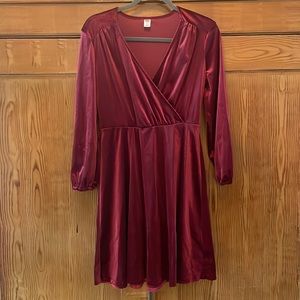 Old Navy V-Neck Velvet Mini Dress